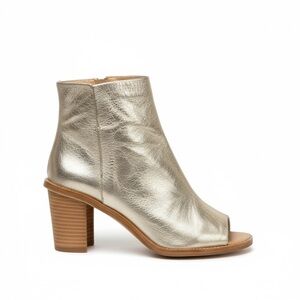 Officine Creative ✿ Handmade Open Toe Heeled Boot Sandals ✿ Metal Gold ✿ 39.5